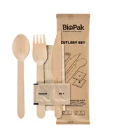 Duni Einweg-Besteckset Petit 6/1 250 Stück - Produkttyp: Einweg-Besteckset - Materialtyp: Holz - Material: Holz - Detailfarbe: Beige - Braun - Länge: 20.5 cm