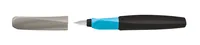 Pelikan Füllfederhalter Twist M Color Blocking dark - Strichstärke: Medium (M) - Set: Nein - Bedienungsseite Stift: Universal - Ergnonomisch Schreiben: Ja - Anwender: Jugendliche - Kinder - Schüler - Schriftfarbe: Königsblau