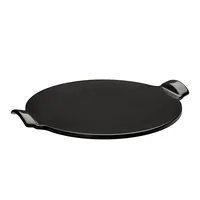 Emile Henry Pizzastein Ø 36.5 cm Rund, Schwarz - Breite: 43.5 cm - Form: Rund - Set: Nein