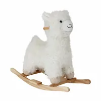 Bloomingville Schaukeltier Kinto Lama Weiss - Altersempfehlung ab: 12 Monaten - Material: Polyester - Holz - Eigenschaften: Keine Eigenschaft - Zertifikate: Keine Zertifizierung