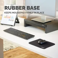 Fellowes Workplace Mausmatte Optical Mousepad Schwarz - Tiefe: 190 mm - Breite: 230 mm - Detailfarbe: Schwarz - Form: Eckig - Höhe: 6 mm - Handgelenkauflage: Nein