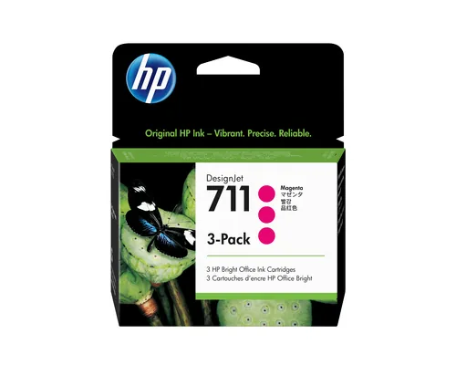 HP 711 Original Ink Cartridge magenta Three-Pack