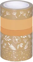 Heyda Washi Tape Natur Blätter Orange - Detailfarbe: Braun - Orange - Länge: 5 m - Set: Ja - Breite: 12 mm