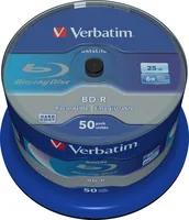 Verbatim BD-R Blu Ray Rohlinge Single Layer 25GB Datenspeicher (50er Pack)