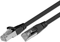 Wirewin Patchkabel RJ-45 - RJ-45, Cat 5e, F/UTP, 0.25 m, Schwarz - Detailfarbe: Schwarz - Form: Rund - Verpackungseinheit: 1 Stück - Zusatzfunktionen: Längenaufdruck auf Stecker - Mit Klinkenschutz - Länge: 0.25 m - Produkttyp: Patchkabel