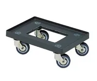 Utz Transportroller 100 kg, 400 x 300 Dunkelgrau - Breite: 27.9 cm - Belastbarkeit: 100 kg - Produkttyp: Transportroller