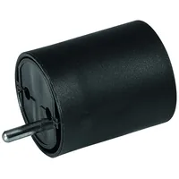 STEFFEN Fixadapter SchuKo – T12 mit Moosgummi - Detailfarbe: Schwarz - Stromanschluss Seite A: T12 - Schalter: Nein - Stromanschluss Seite B: Schuko - Typ: Fixadapter