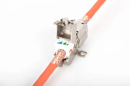 CAT6A FIELD TERMINATION COUPLER 500 MHZ SHIELDED 26X35X80MM