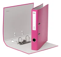 novooo. Pro Ordner 4 cm 28.5 cm, Rosa - Zusatzfächer: Nein - Anzahl Ringe: 2 - Breite: 28.5 cm - Detailfarbe: Rosa