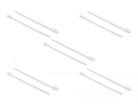 Delock Kabelbinder mit Befestigungsöse L 300 x B 7,6 mm weiß 10 Stück