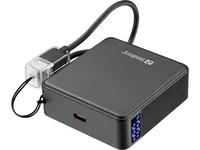 Sandberg Powerbank Nano Schwarz 10000 mAh - Akkutyp: Lithium-Ion (Li-Ion) - Akkukapazität: 10000 mAh - Detailfarbe: Schwarz - USB Ladeanschluss (Output): 1 - USB-C PD: Ja - Max. Output USB-C PowerDelivery: 20 W