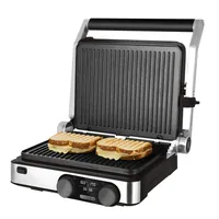 Kontaktgrill Rock'Ngrill Dual (schwarz/edelstahl, 2.000 Watt)