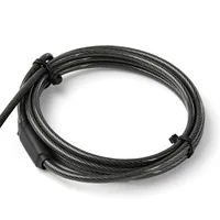 StarTech.com Laptopschloss mit 2m Kabel (mit Schlüssel, für K-Slot, Nano, Wedge Slot, Stahlkabel, Push-to-Lock Taste, Kabelschloss)