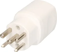 Max Hauri Stecker T25 - Weiss - Detailfarbe: Weiss - Stromanschluss Seite A: T25 - Schalter: Nein - Stromanschluss Seite B: Schraubklemme - Typ: Montagestecker
