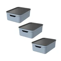 Rotho Aufbewahrungsbox JIVE Taubenblau - Produkttyp: Aufbewahrungsbox - Detailfarbe: Taubenblau - Breite: 27.8 cm - Höhe: 13 cm - Tiefe: 37.5 cm - Volumen: 13 l