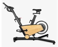 Kuipers Fitness Indoor Bike S1 - Grundfarbe: Braun - Schwarz - Pulsgurt Verbindung: Bluetooth - Bremssystem: Dauermagnet - Gewicht: 52 kg - Aufbaubreite: 81 cm - Aufbauhöhe: 178 cm