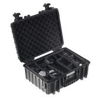 B&W Outdoor Case Type 5000 schwarz mit Facheinteilung