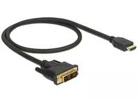 Delock Kabel DVI-D – HDMI Typ A, 0.5 m - Kabeltyp: Anschlusskabel - Videoanschluss Seite A: DVI-D - Videoanschluss Seite B: HDMI - Detailfarbe: Schwarz - Kabellänge: 0.5 m - Display Port Standard: Keine Angabe