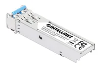 Intellinet Gigabit Fiber SFP Optical Transceiver Module 1000Base-LX (LC) Single-Mode Port, 10 km (6.2 mi.), HPE-compatible, Silver