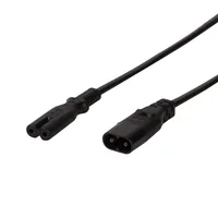 Logilink Stromkabel Verlängerung, 2m, schwarz
