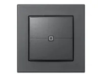 Homematic IP Wired Smart Home Wired Wandtaster 2-fach, Anthrazit - Produkttyp: Fernbedienung und Wandtaster - System-Kompatibilität: Amazon Alexa - Google Assistant - Protokoll: IPv6 - Systemkommunikation: Wired - Detailfarbe: Anthrazit