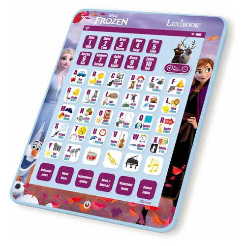 Lexibook Lerncomputer Disney Frozen DE/EN - Sprache: Englisch - Deutsch - Altersempfehlung ab: 3 Jahren - Speicherkapazität: 0 GB - Detailfarbe: Mehrfarbig - Blau