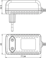 Alpha Elettronica Steckernetzteil  24 W, 24 V - Eingangsspannung: 100 - 240 V - Netzteil Nennleistung: 24 W - Ausgangsspannung: 24 V - Netzteil Art: Steckernetzteil - Anschluss PRI: Eurostecker T26 - Nennausgangsstrom: 1 A