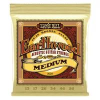 Ernie Ball Gitarrensaiten 2002 Earthwood Bronze – Medium 13-56 - Packungsgrösse: Satz - Zu Instrument: Westerngitarre - Saitenanzahl: 6-Saiter