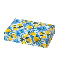 Decora Dessert-Box Amalfi-Zitronen 23 x 16 x 5 cm, Karton - Detailfarbe: Blau - Gelb - Materialtyp: Papier - Material: Karton