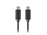 Lanberg CA-CMCM-10CU-0010-BK kabel USB 2.0 1m USB-C M/M  Black