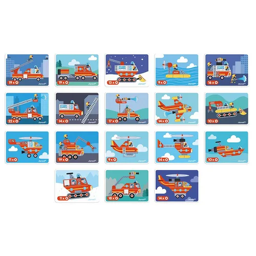 Janod Beschäftigungsspielzeug Magnetbuch Feuerwehr - Altersempfehlung ab: 3 Jahren - Material: Karton - Eigenschaften: Keine Eigenschaft - Zertifikate: Keine Zertifizierung - Detailfarbe: Mehrfarbig - Blau