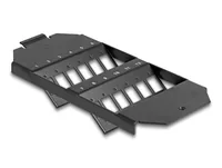 DeLOCK Optical Fiber Mounting for floor tank 12 port for SC Simplex / LC Duplex couplers black
