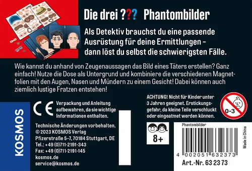 Kosmos Die drei ??? Phantombilder - Altersempfehlung ab: 8 Jahren - Fachbereich: Detektiv - Sprache: Deutsch