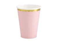 Partydeco Einwegbecher 220 ml, 6 Stück, Rosa - Produkttyp: Einwegbecher - Materialtyp: Papier - Material: Pappe - Detailfarbe: Rosa - Verpackungseinheit: 6 Stück