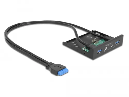 Delock Front Panel 64150 2x USB - Datenanschluss Seite B: USB 3.0 - Anzahl Ports: 2 - Schnittstelle Hardware: USB 3.0
