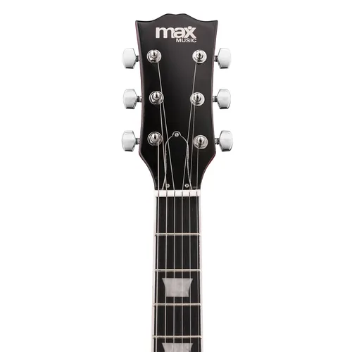 MAX E-Gitarre GigKit LP Style Rot - Gitarrenkoffer / Gigbag: Gigbag - Hals: Linde - Tonabnehmerbestückung: HH - Gitarrensteg: Fix Hardtail - Leistung AMP: 0 W - Set: Ja
