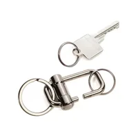 Troika Schlüsselanhänger 2 Way Key - Motiv: Ohne Motiv - Detailfarbe: Silber