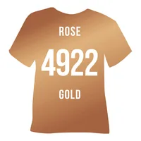 Poli-Tape Aufbügelfolie Poli-Flex turbo, 30.5 x 122 cm, Roségold - Geeignet für Drucker: Nein - Detailfarbe: Rosegold - Aussenanwendung: Nein - Selbstklebend: Nein - Folien Effekt: Matt - Format: 30.5 x 122 cm
