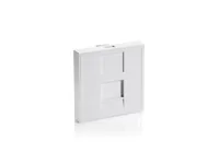 Equip Frontplatte 1xKeystone French 45x45mm RAL9010 Polybeutel