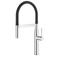 GROHE Küchenarmatur Essence Chrom - Montage: Standmontage - Produktfamilie: Essence - Ausziehbare Brause: Ja - Ausführung: Einhebelmischer - Anschlussmass: 3/8 - Anschlussart: Hochdruckarmatur (2 Anschlüsse)