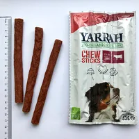 Yarrah Kauartikel Bio Chewsticks Rind & Huhn 33 g - Snackart: Sticks - Tierbedürfnis: Kein besonderes Bedürfnis - Nachhaltigkeit: EU BIO - Produkttyp: Ergänzungsfutter - Packungsgrösse: 33 g - Fleischsorte: Rind