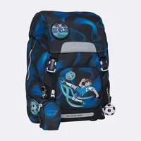 Beckmann Schulthek-Set Classic Magic League 6-teilig - Altersempfehlung ab: 6 Jahren - Wasserabweisend: Ja - Detailfarbe: Dunkelblau - Schwarz - Gewicht: 940 g - Volumen: 22 l - Motiv: Fussball