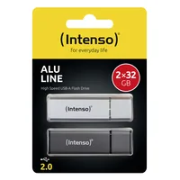 INTENSO USB-Stick Alu Line 32GB 3521480 USB 2.0 double pack