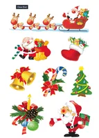Herma Stickers Weihnachtssticker Santa Claus 3 Blatt à 24 Sticker - Verpackungseinheit: 1 Stück - Material: Papier - Detailfarbe: Mehrfarbig - Produkttyp: Weihnachtssticker