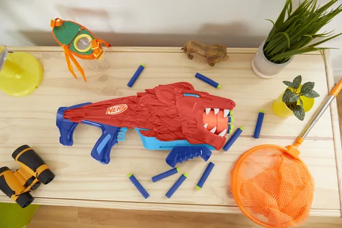 NERF Junior Wild Lionfury - Waffentyp: Gewehr - Altersempfehlung ab: 6 Jahren - Geschossart: Dart - Motorisierter Dartabschuss: Nein