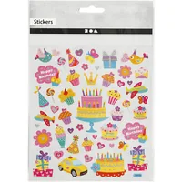 Creativ Company Motivsticker Geburtstag 1 Blatt - Motiv: Geburtstag