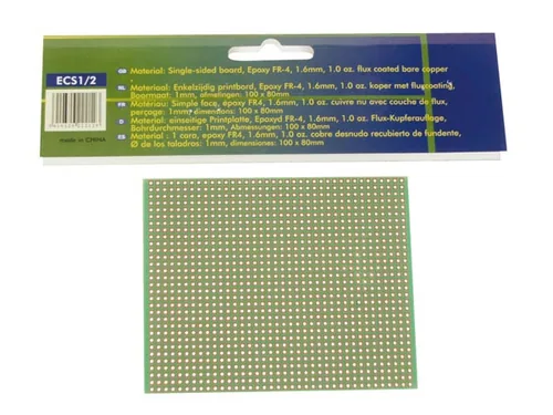 Velleman Europlatine ECS1/2 100x80mm, 1 Stück - Typ: Europlatine