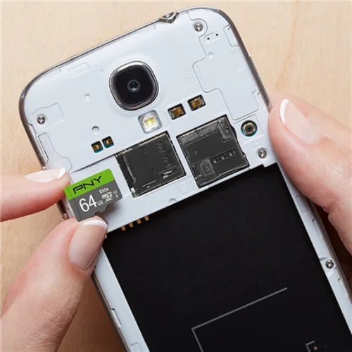 SD MicroSD XC Card 64GB PNY Elite CL.10 U1 retail