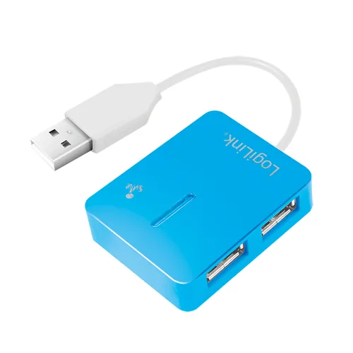 LogiLink UA0136 hub di interfaccia USB 2.0 Type-A 480 Mbit/s Blu