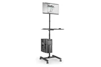 DIGITUS Arbeitsplatz rollbar, SitzSteh, 1xTFT,PC,TAS schwa.